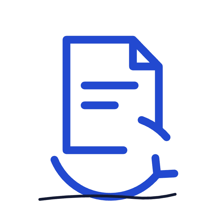 Document and circular arrows representing content repurposing.