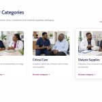 Zeemedix healthcare category navigation